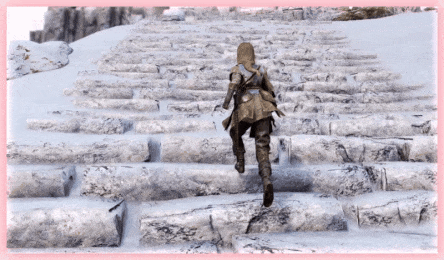 Upwards run animation (and optional default female run) for CLAMBER. - March 2024