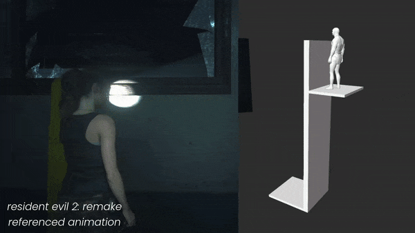 'Wall Drop Far' animation for EVG Animated Traversal. - May 2022